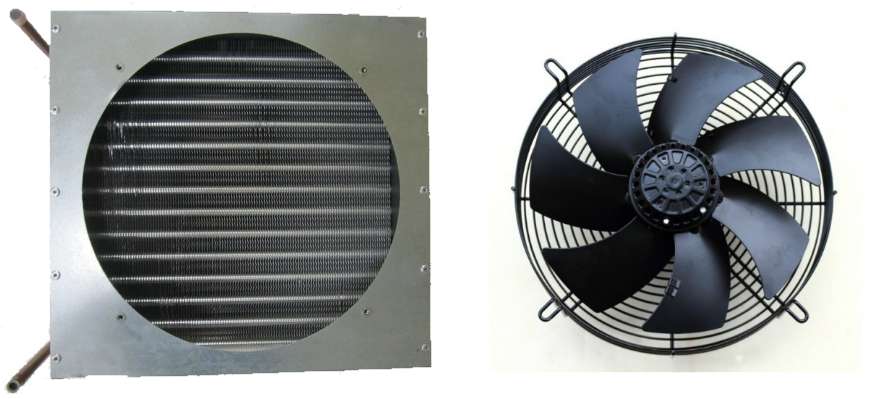 Радиатор и вентилятор